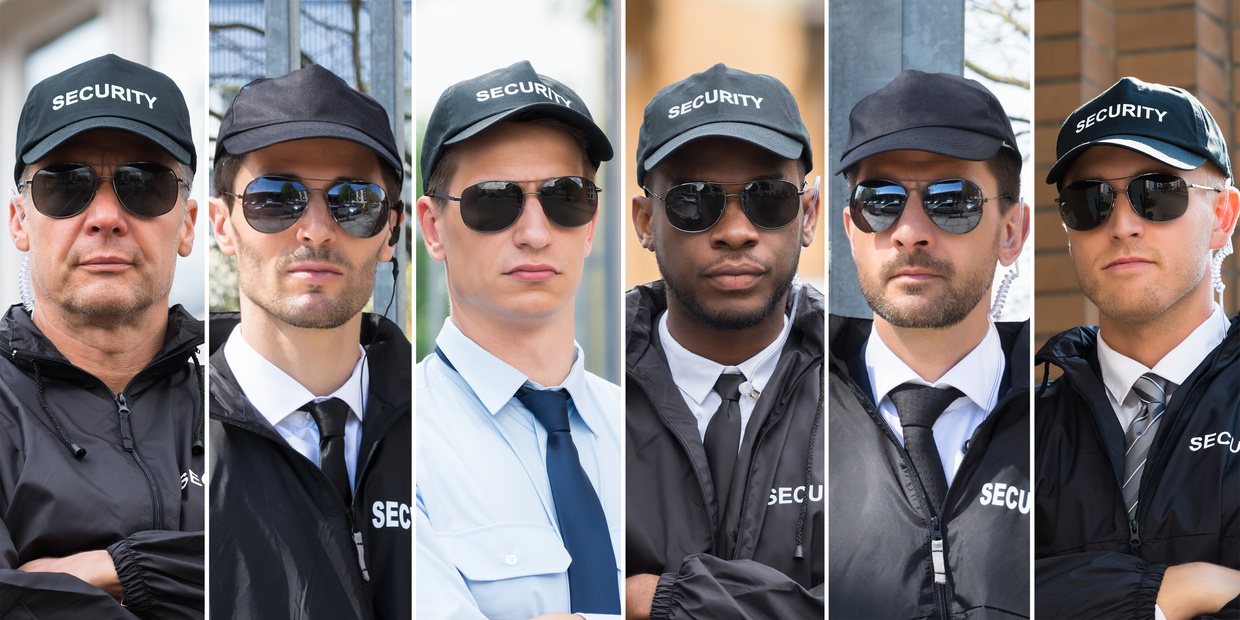Collage Of Security Guards